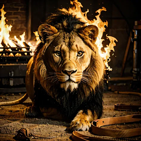 Lion fire 🔥 tonewow 