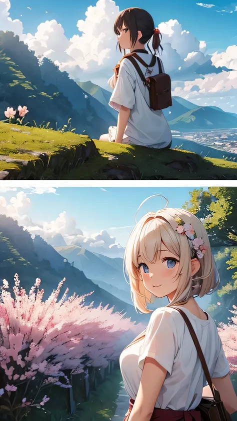 paisajes anime primavera