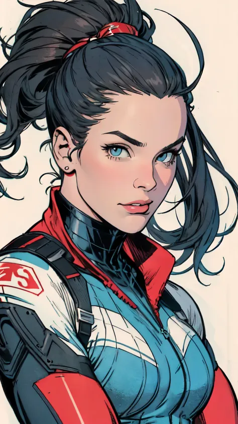 masterpiece,extremely beautiful woman,excellent sense,(((perfect very white background))),american comics,(((the perfect one wom...