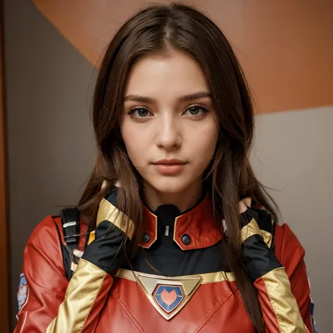 Eu quero uma  de cabelo cacheado com uma mecha vermelha na frente, ela tem que ter os olhos escuros e tem que estar usando o uniforme da Sonserina, She has to be making a heart with her hands