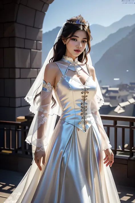 araffed woman in a wedding dress posing for a picture, intricate wlop, in style of wlop, wlop glossy skin, artwork in the style of guweiz, [ 4 k digital art ]!!, wlop and ross tran, ((a beautiful fantasy empress)), wlop : : 5, wlop |, inspired by WLOP