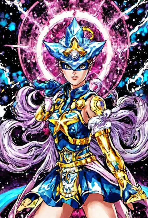 I have a female JoJo Bizarre Adventure OC; she has a Stand is called Zodiac Star. The Stands ability is to collect souls and create thunderstorms. What would the Stand look like?