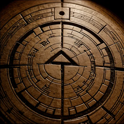 Close-up shots of a map with cryptic symbols and markings.