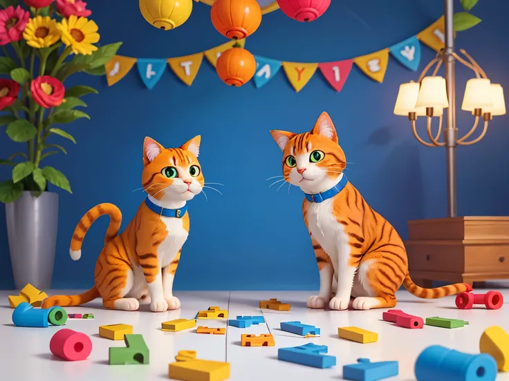 brightly colored cat jigs are scattered on a white surface, puzzle art, puzzle, puzzling, a jigsaw puzzle, 1 8 0 0 dpi, 8 k highly detailed art, 4 k highly detailed art, high detailed colors, 8k high quality detailed art, 1200 dpi, 1 2 0 0 dpi, by Julia Pi...