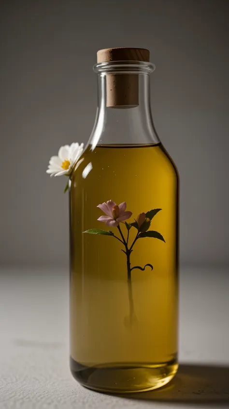 peach blossom tree in a bottle, esponjoso, realista, refraction of atmospheric light, autor：lee jeffries nikon d850 stock photo ...