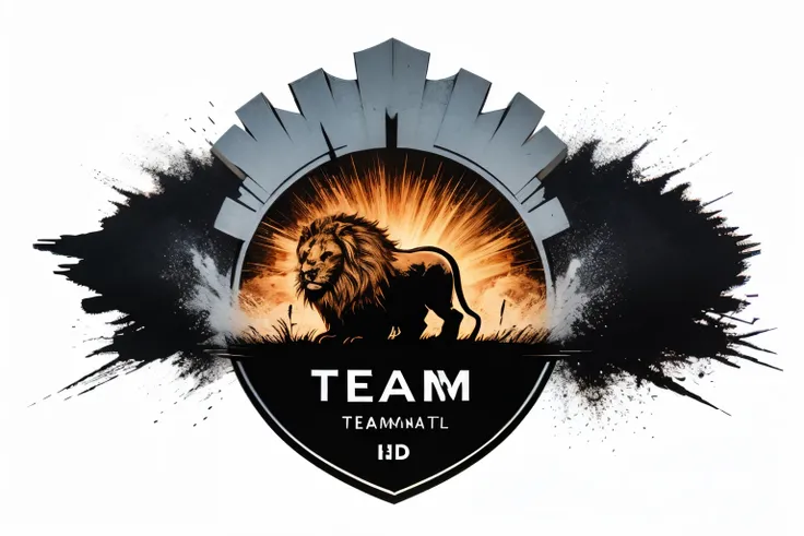 Make me HD Logo saying TEAM REJ with lion on it