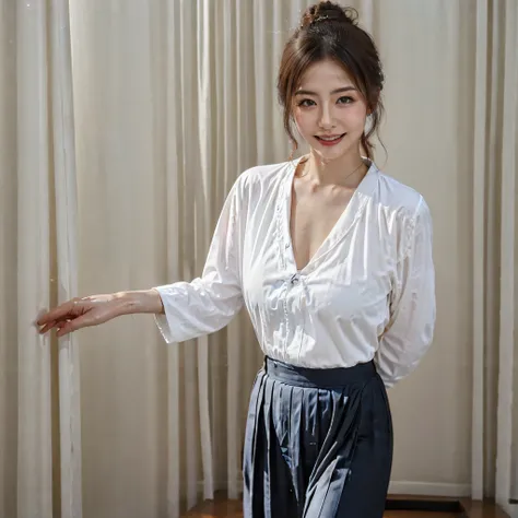 A member of a popular idol group consisting of many colorful members., It has a dignified beauty and a sense of transparency., she is full of cleanliness。perfect skin, delicate features, smooth complexion, shining brightness, subtle blush, Clear and even s...