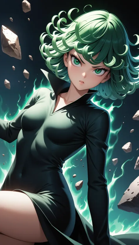 (masterpiece, best quality, very aesthetic, ultra detailed), intricate details,
1girl, tatsumaki, one-punch man, black clothes, ...