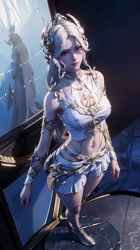 a white hair、Close-up of woman wearing white mask, beautiful figure painting, guweiz, Gurwitz style artwork, White-haired God, author：Yang Jie, Epic and beautiful character art, Stunning character art, author：FAN Qi, by Wuzhun Shifan, guweiz in pixiv art s...