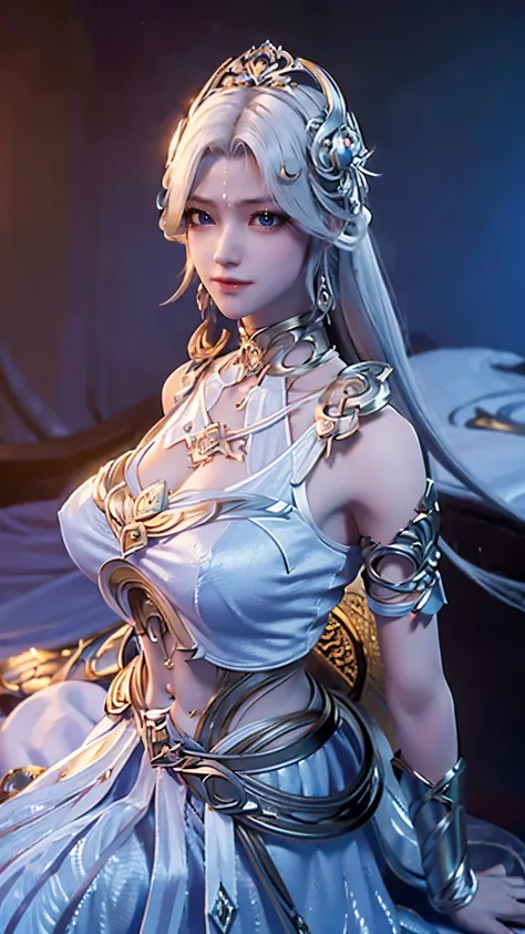 a white hair、Close-up of woman wearing white mask, beautiful figure painting, guweiz, Gurwitz style artwork, White-haired God, author：Yang Jie, Epic and beautiful character art, Stunning character art, author：FAN Qi, by Wuzhun Shifan, guweiz in pixiv art s...