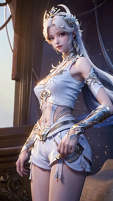 a white hair、Close-up of woman wearing white mask, beautiful figure painting, guweiz, Gurwitz style artwork, White-haired God, author：Yang Jie, Epic and beautiful character art, Stunning character art, author：FAN Qi, by Wuzhun Shifan, pixiv art station str...