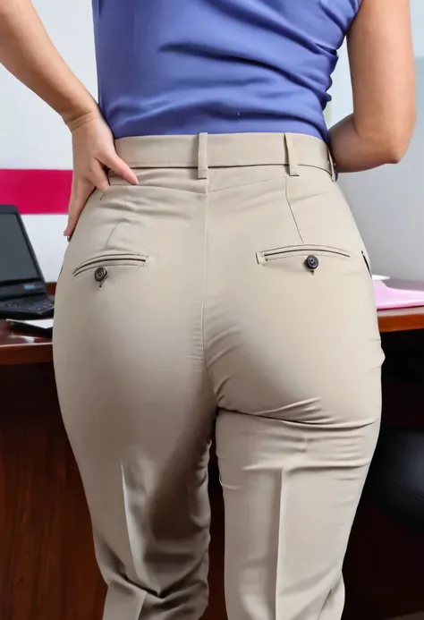  chica siendo penetrada en sus pantalon secretaria roto tiene un pene en su trasero