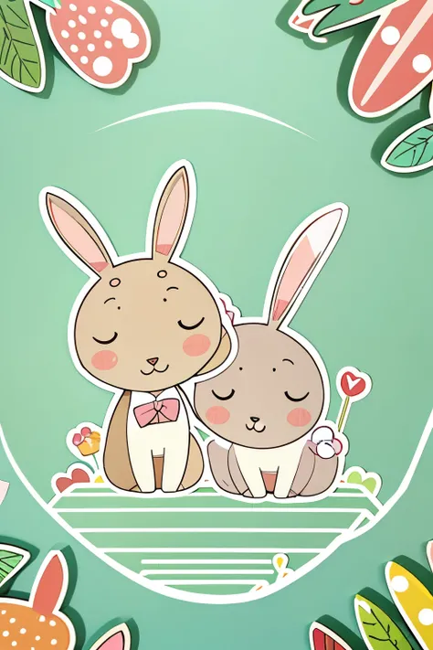 2D Stickers 🐇 🐰 for telegrama thema pascoa small