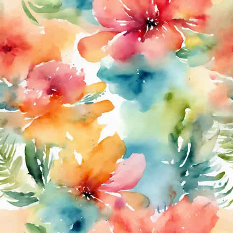 Watercolor mobile technology wallpaper