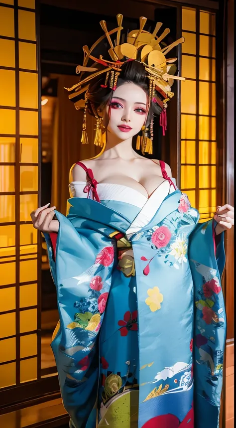 Oiran、slender、cleavage of the breast、Paripi