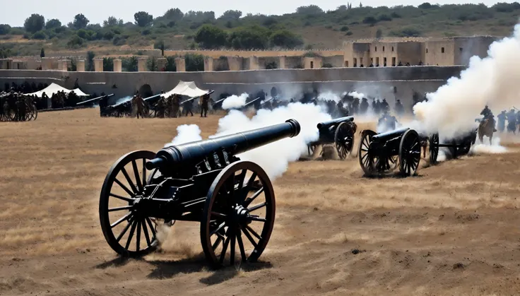 guerra, Cannons, turquia, cerco, janisários