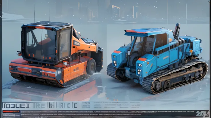 front forklift,snow plows，bulldozer，compartment separation， 3d hard surface design, snow plow，snow plowscad设计, autodesk solidowk...