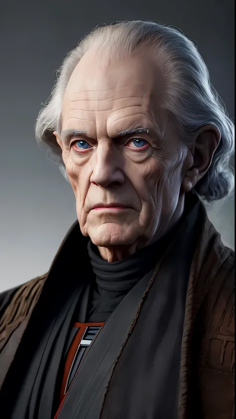 Portrait 8k d&#39;fusion de lempereur palpatine de star wars et Vladimir poutine , Complexe, Very detailed, digital photography 