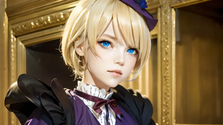 Alois Trancy , blonde hair , blue eye