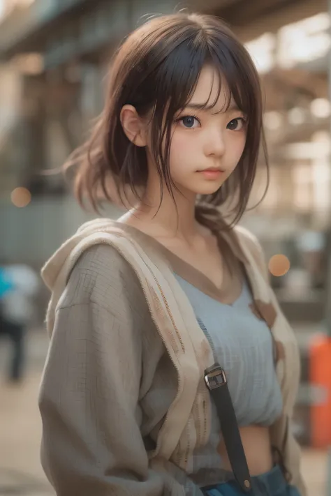 ((sfw: 1.4)),((detailed face, professional photography)), ((sfw, construction worker outfit, pulled back hair, 1 Girl)), Ultra High Resolution, (Realistic: 1.4), RAW Photo, Best Quality, (Photorealistic Stick), Focus, Soft Light, ((20 years old)), ((Japane...