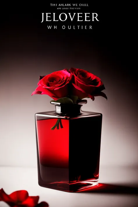 A hauntingly beautiful and evocative poster, "Let Her Know", showcases an empty semi-transparent black flower vase, its glass walls subtly revealing the stark contrast within. The vase holds a vivid, crimson lake of blood, which adds a mysterious and intri...