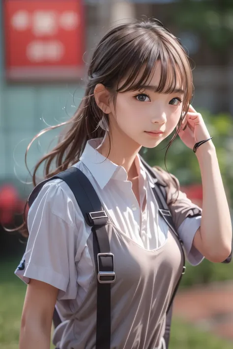 ((sfw: 1.4)),((detailed face, professional photography)), ((sfw, construction worker outfit, pulled back hair, 1 Girl)), Ultra High Resolution, (Realistic: 1.4), RAW Photo, Best Quality, (Photorealistic Stick), Focus, Soft Light, ((20 years old)), ((Japane...