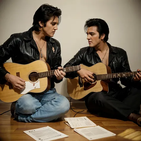 Elvis Presley and jhonny cash