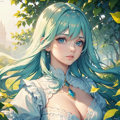 (best quality,4k,8k,highres,masterpiece:1.2),ultra-detailed,realistic,beautiful girl,beautiful detailed eyes,beautiful detailed lips,garden scenery,soft sunlight,blowing breeze,flowing dress,vibrant colors,portrait style,pastel color tones,subtle shadows,w...