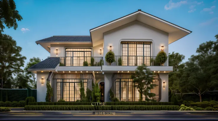 (Townhouse in city ,close houses and trees), (indochine style architecture) daylight ( best quality) ((high solution)) ,(( photo realistic)) ,warm light, soft lighting, warm atmosphere,high Resolution, hyper detailed,4k ,vray render, octane render, hyper ...