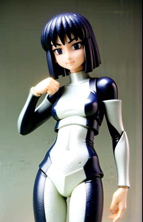 (multi angles photo), figure 0f photo, 1 anime girl in a futuristic suit  of figure,(((mecha hand))),(((solo))),shy,arm up, cyborg girl, shy expression, 80s,retro artstyle,white background,((looking at viewer)),((1 hand arm up)),black and white,line art st...