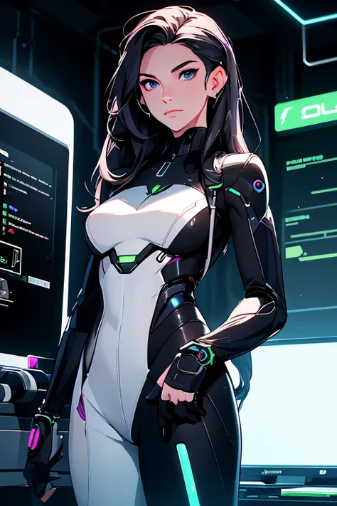 Caitlyn is a female bio-android, with all functionalities of a human being, her own sentience and and the enhancements of a cyber. She has a very diverse personality, has her own heat-cycles, and an innocent but alluring charm. 