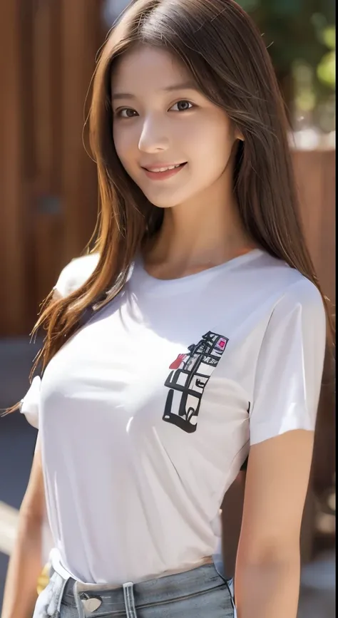 wearing a shirt, T-shirt