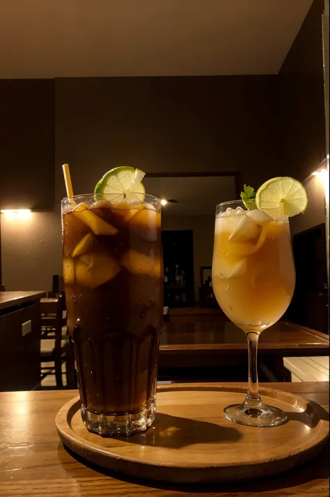 2 tragos en un mesa