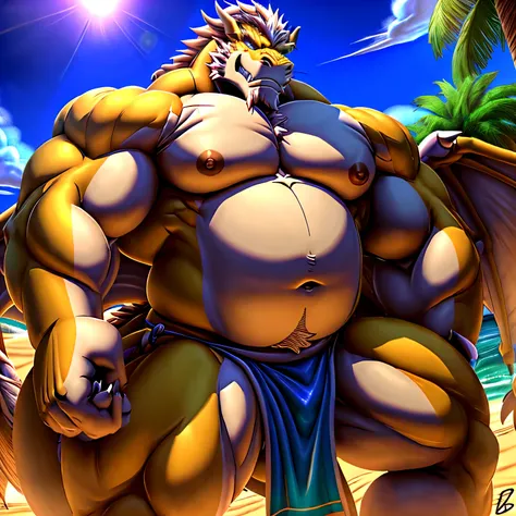 shendu, eastern dragon king, male dragon, eastern dragon, very big muscles, hulking, extremely strong, big abdominal muscles, hefty musclegut, pecs, muscular dad body, Strong and robust musclegut , strong abs, sharp claws, dragon feet claw, full body, loin...