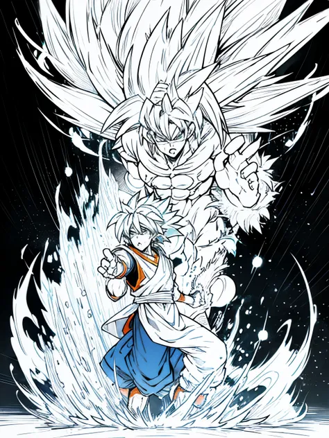 Ultra Instinct Goku Fighting Legendary Super Saiyan Broly