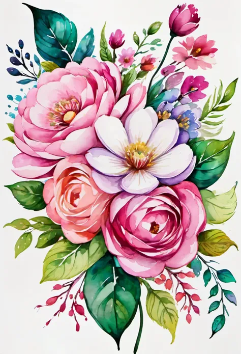 um decriesenho de uma linha reta com flores na cor rosa com folhas no estilo aquarelada, no fundo branco!!
only this will cut it!!!. com uma boa qualidade!. um pouco menor para caberem na margem!!!.