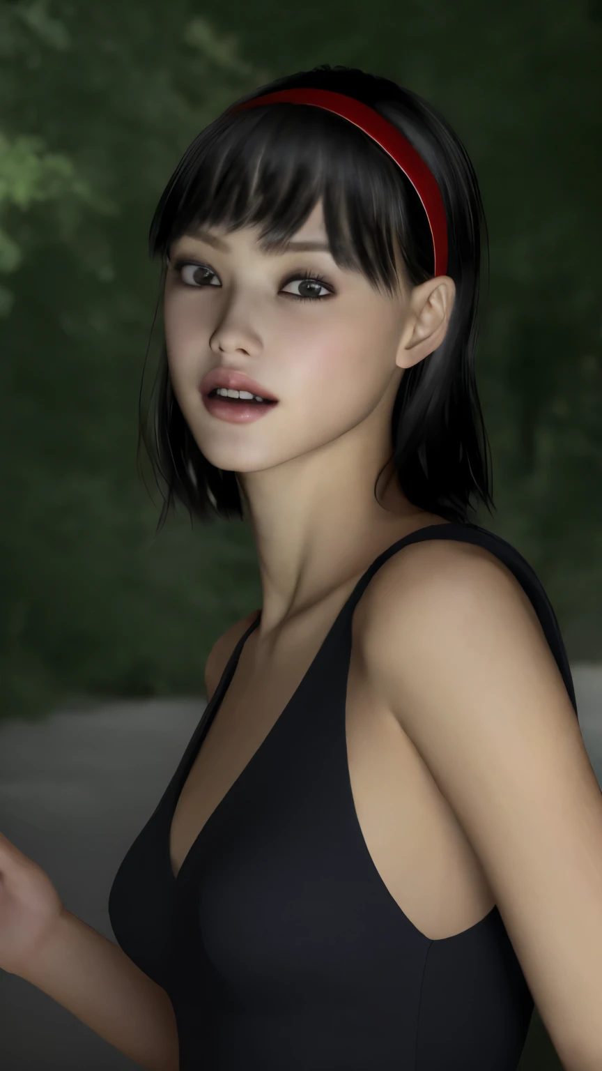 ((highest quality, 8K, masterpiece: 1.3)), 1 female, Beautiful girl with a slender swimsuit: 1.3, (short hairstyle, big: 1.2), private server: 1.2, indoors, super detailed face, fine eyes, double eyelid