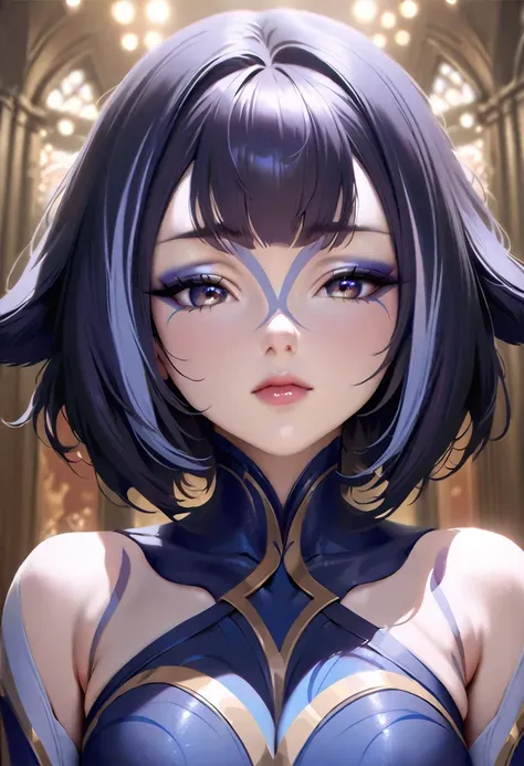 (((shylily))), best quality, masterpiece:1.2, (realistic:1.37), beautiful detailed eyes, black eyes, short hair, black hair, extremely detailed CG, original, very detailed wallpaper, upper body, looking at the audience, cute, amazing