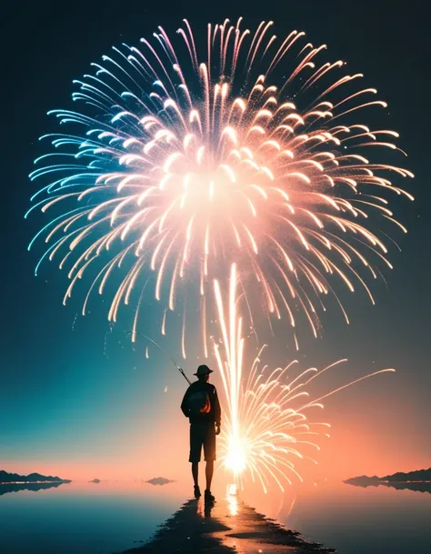 beautiful dancer&#39;s slender shadow on the ground，double exposure，human fireworks，fisherman，collar