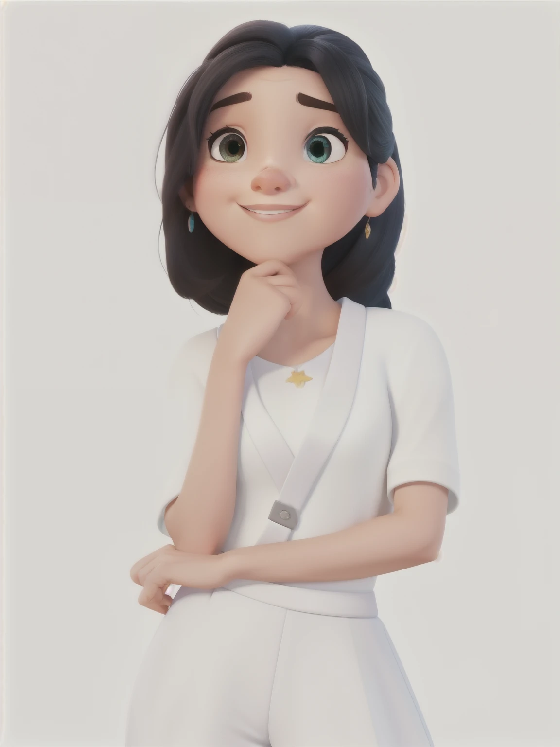 Uma mulher estilo disney pixar, alta qualidade, melhor qualidade