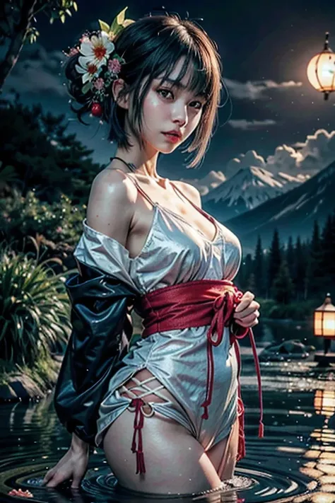 japanese girl, , skinny body, flat chest, gray bob cut, extremely ultra detailed face, extremely ultra real skin, extremely ultra detailed eyes, (masterpiece, best quality:1.2), octane rendering, (8k, uhd, ultra high res), extremely ultra detailed real tex...