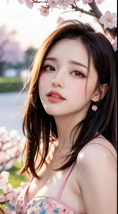 Mustepiece, top quality, illustration, ultra-definition, fine details, high resolution, 8K wallpaper, perfect dynamic composition, beautiful detailed eyes, wearing a dress, natural colored lips, random cute pose, perfect and beautiful face, cute, sexy face...