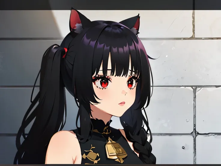 Locked in a The cell, Tras las rejas, pecho enorme, escote, gran culo, prisionero, Mono carcelario a rayas, lineas blancas y negras, lineas blancas y negras, The cell, bloqueado, esposado, escote, ,((long hair slightly wavy slightly past the shoulders, bla...