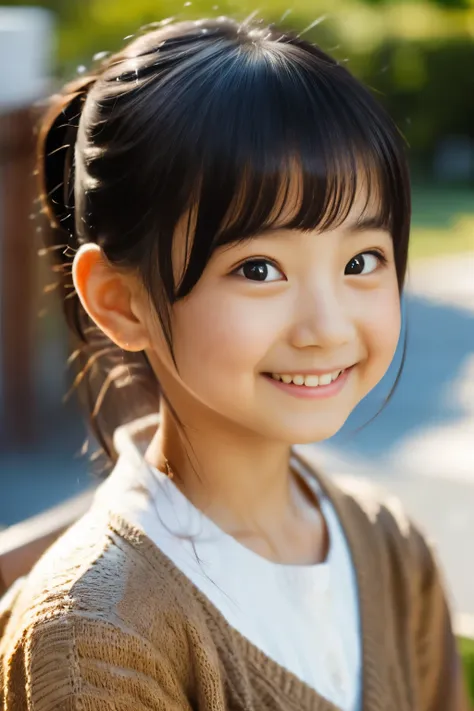 (highest quality, masterpiece), (beautiful６old japanese girl), (freckles:0.6), soft light, ponytail, clear face