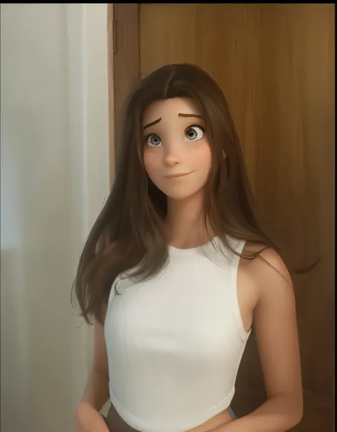 Uma de 18 anos, estilo disney pixar, alta qualidade, melhor qualidade

