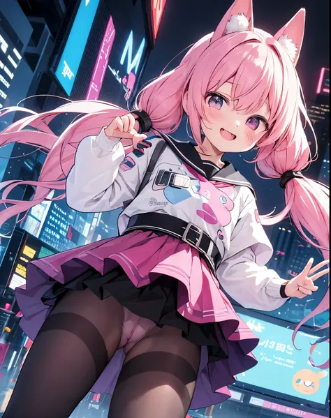 create,Two dimensions,Kindergarten children,Cyberpunk VR attached to eyes,Standing picture,pantyhose,pussy creampie sex,Man juice transparent,happy face,pink hair,short twin tails,Cyber VR,Pussy muscle,turn up the skirt,bottom view,pantyhoseまんこpantyhoseまんこ...