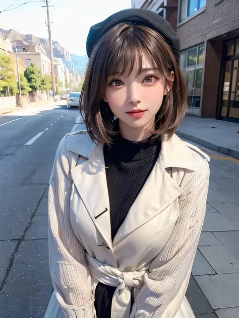 (highest quality:1.4、Add intense highlights to your eyes:1.4、short and shiny hair:1.4 )、1 girl、alone、short black hair、scarf、light brown eyes、droopy eyes:1.5、short hair、Jacket、coat、Winter clothes、hat、lips、lip gloss:1.4、bangs、closed mouth、Big eyes、eyelash、((...