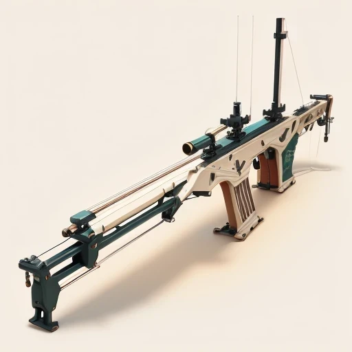 Arizona crossbow machine flat line illustration light color