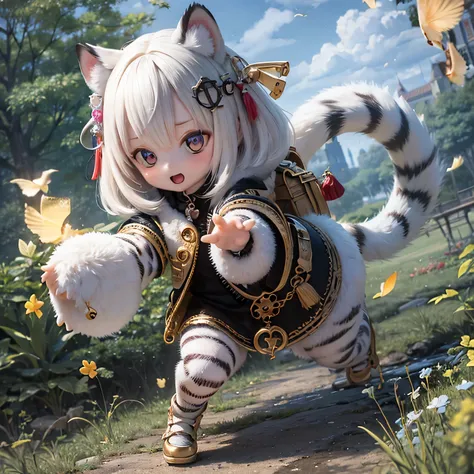 white tiger girls chibi run