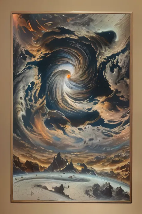 high resolution, best quality, masterpiece, very high image, quality, ultra-detailed, hyperrealistic, 3d, anime illustrations, Northern Renaissance style, the end of the universe, Precise, precise, detailed depiction, ((black hole))